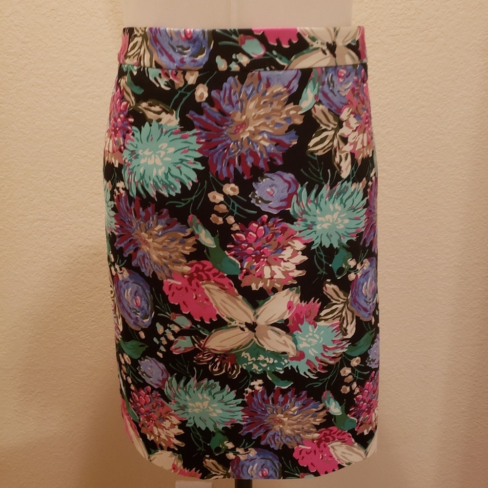 JCrew Printed Pencil Skirt in Size 22